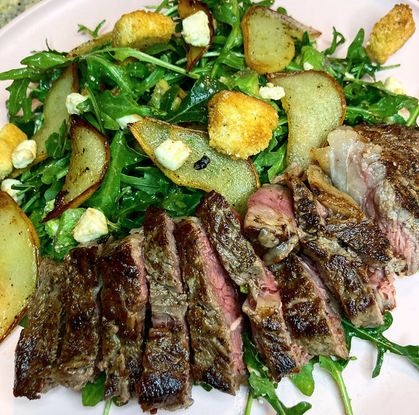 Steak & Roasted Pear Salad