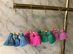 Tassel Hoop Earrings