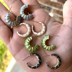 Michel Mosaic Hoops