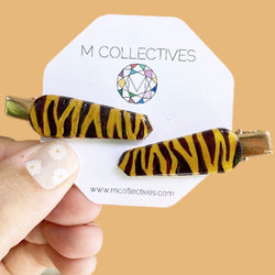 Tiger Stripe Barrettes