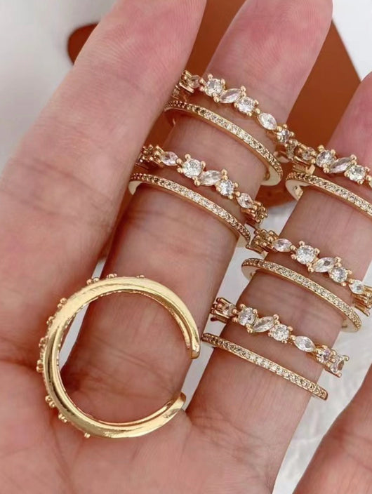 Double Gem Ring