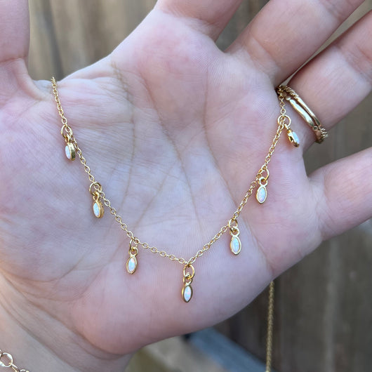 Opal Drip Necklace