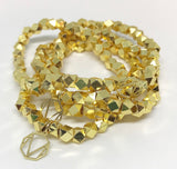 Gold Hexagon Bracelet