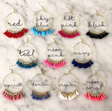 Fringe Hoop Earrings