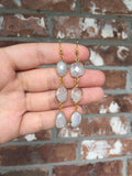 Irregular TripleStone Earrings