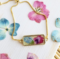 Petal Press Bar Bracelet